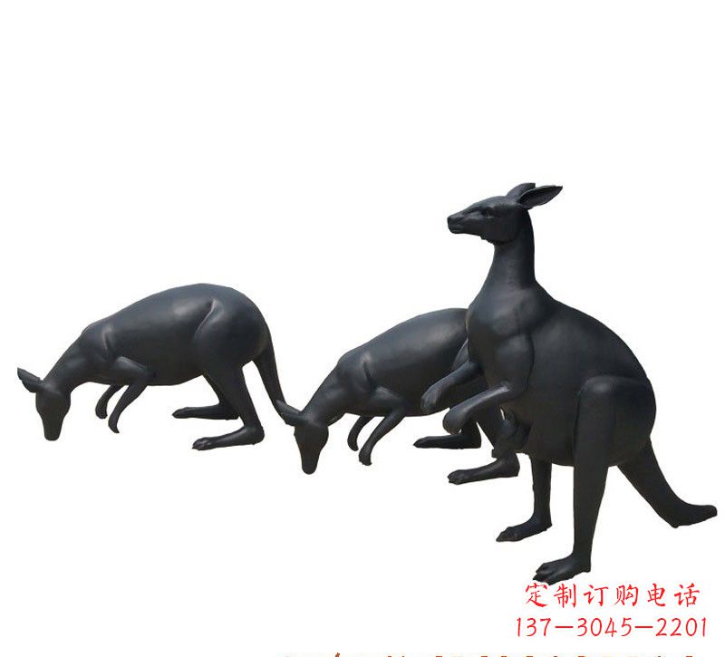 金华铜雕袋鼠雕塑