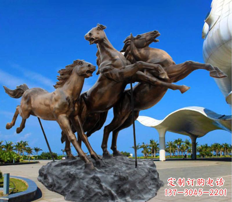 金华铜雕飞马广场动物雕塑
