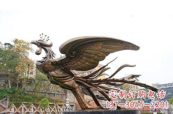 金华铜雕凤凰