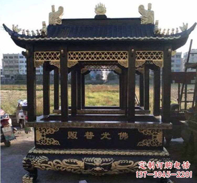 金华铜雕佛光普照香炉