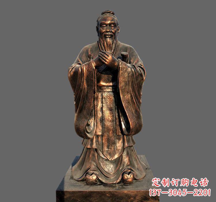 金华铜雕古代名人孔子