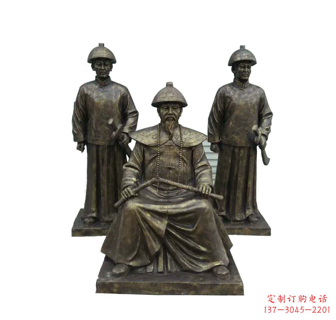 金华铜雕古代名人林则徐