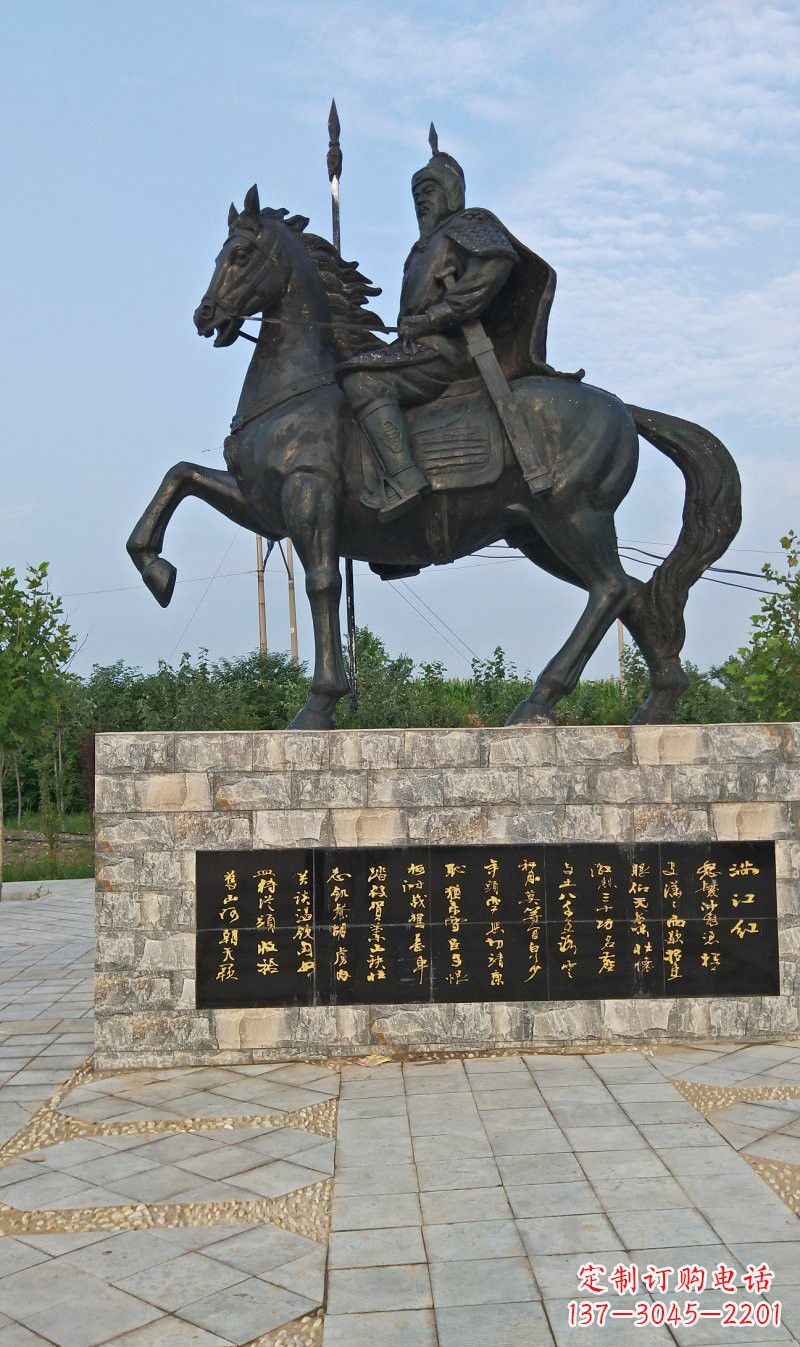 金华铜雕古代名人岳飞