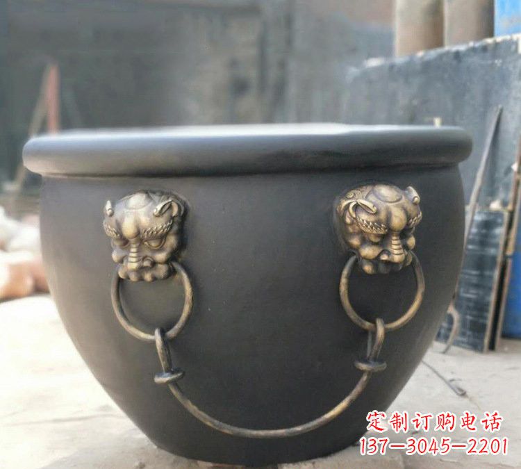 金华铜雕故宫水缸