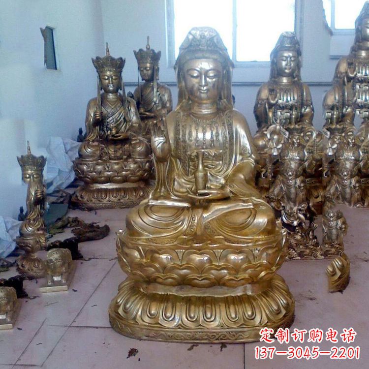 金华铜雕观音雕塑