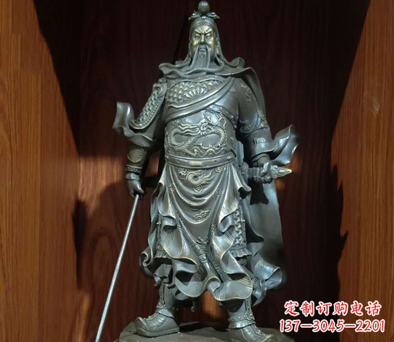 金华铜雕关公人物雕塑