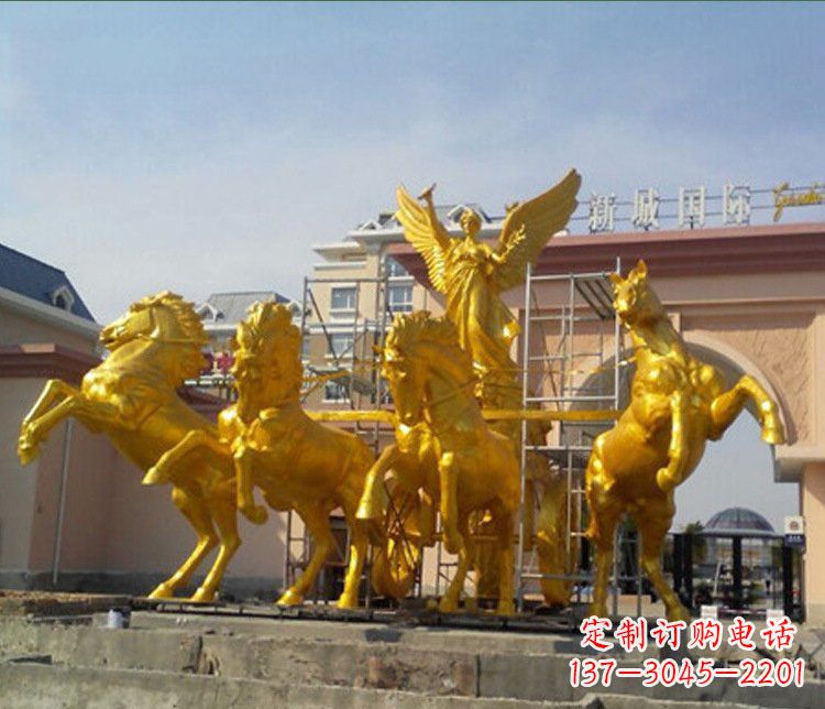 金华铜雕广场阿波罗战马雕塑