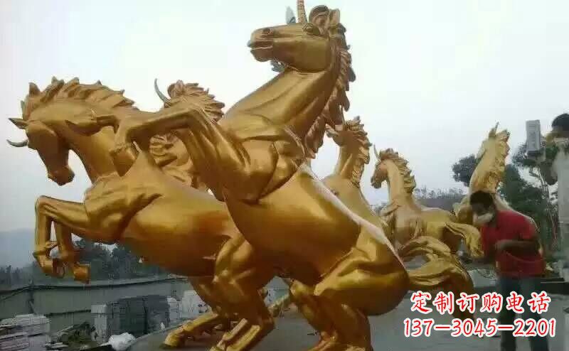 金华铜雕广场飞马雕塑