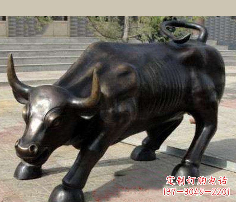 金华铜雕广场华尔街动物牛