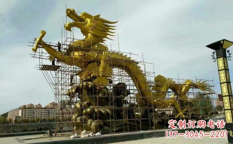 金华铜雕广场神龙景观摆件