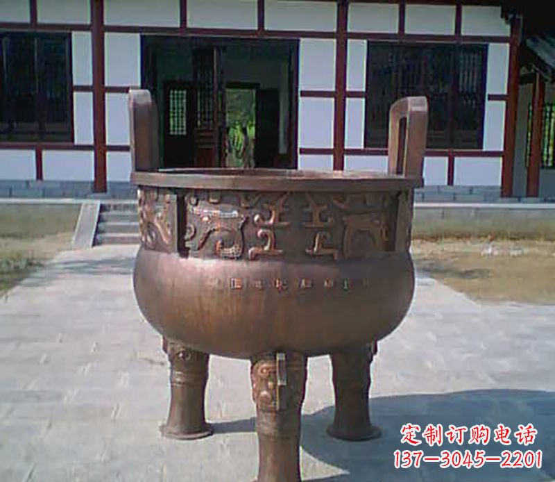 金华铜雕广场圆形香炉