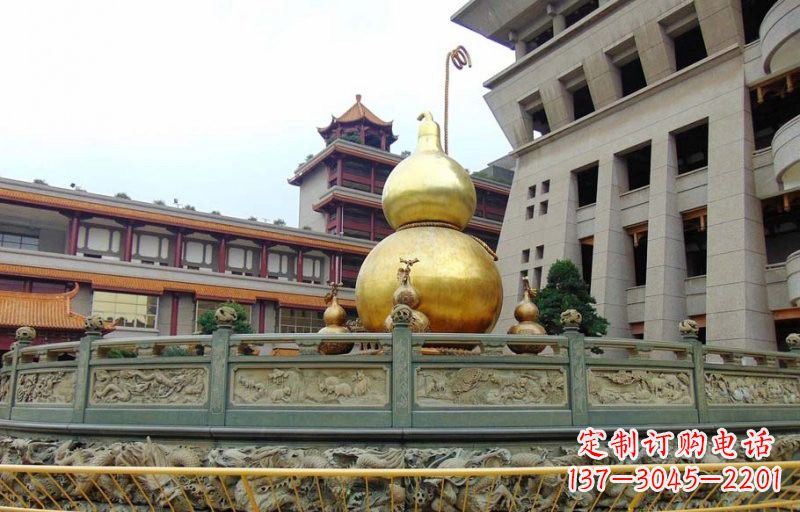 金华铜雕葫芦公园景观雕塑