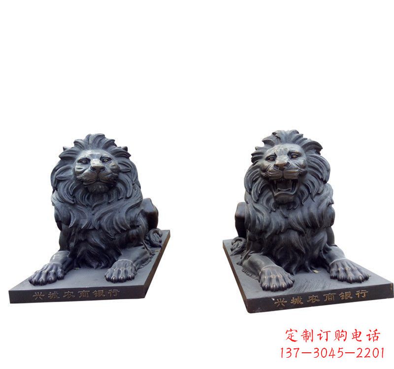 金华铜雕汇丰狮子 (2)