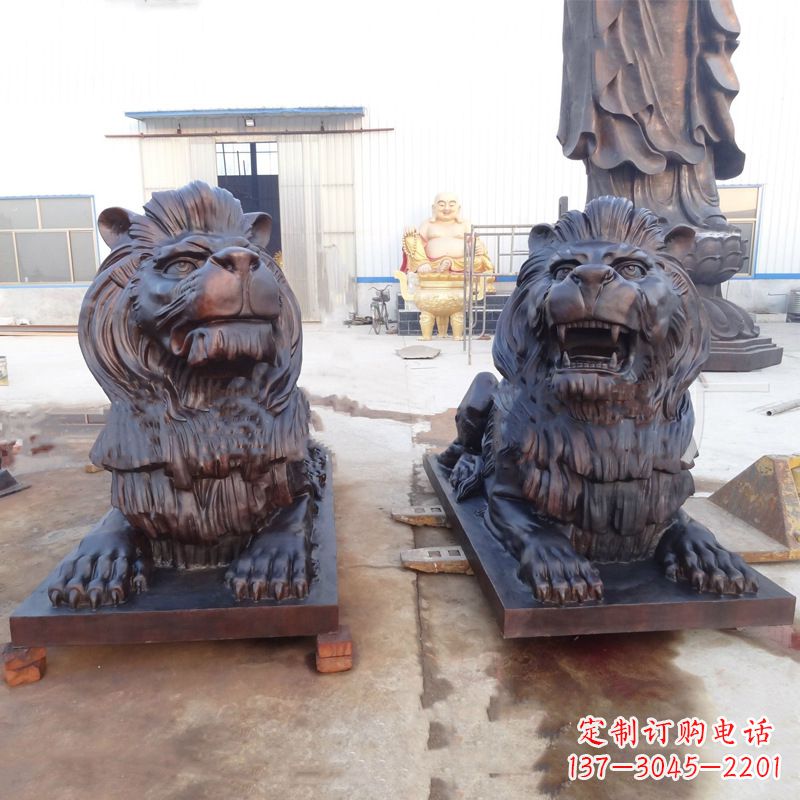 金华铜雕汇丰狮子雕塑