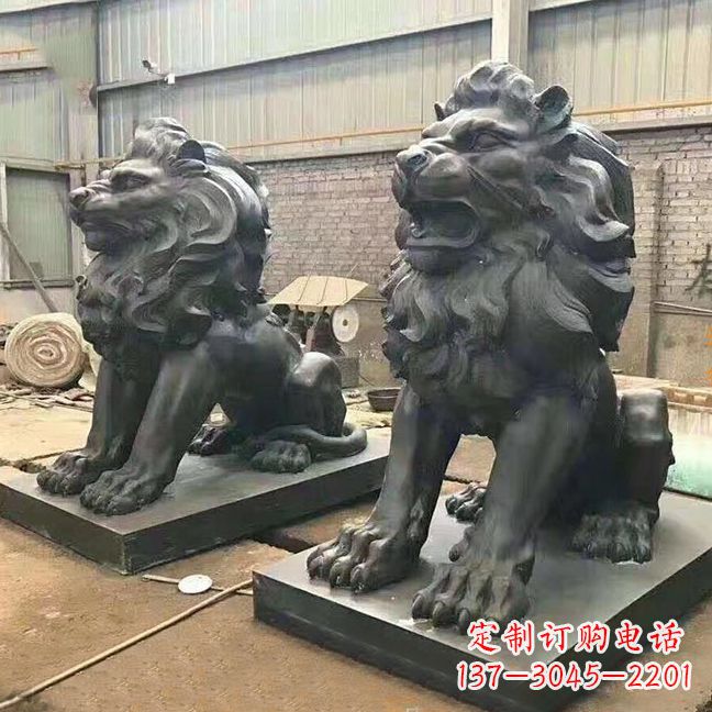 金华铜雕汇丰狮子