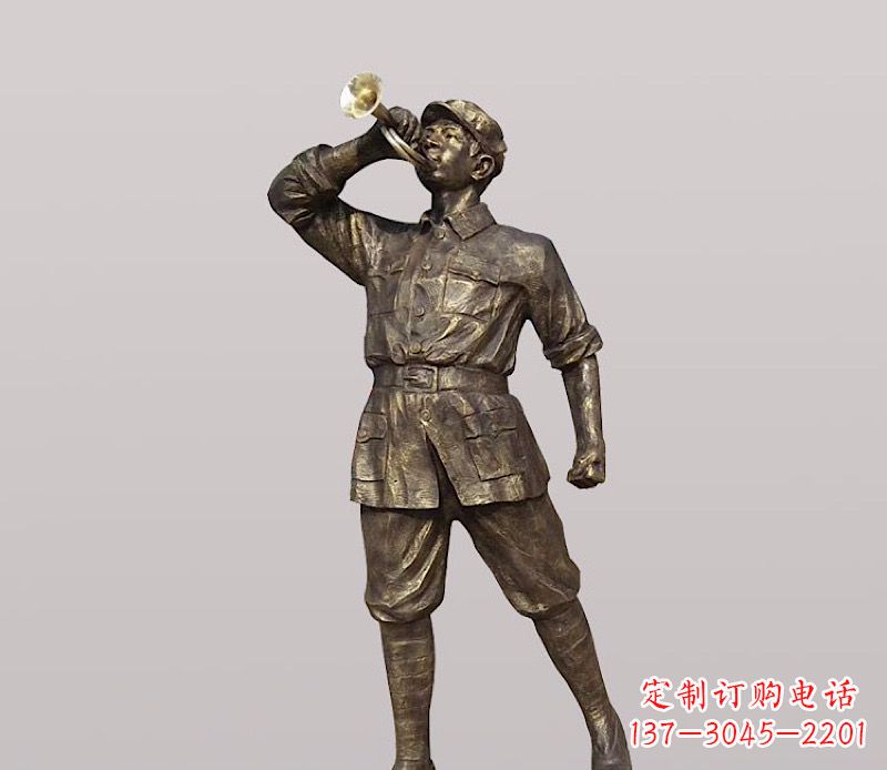 金华铜雕解放军战士