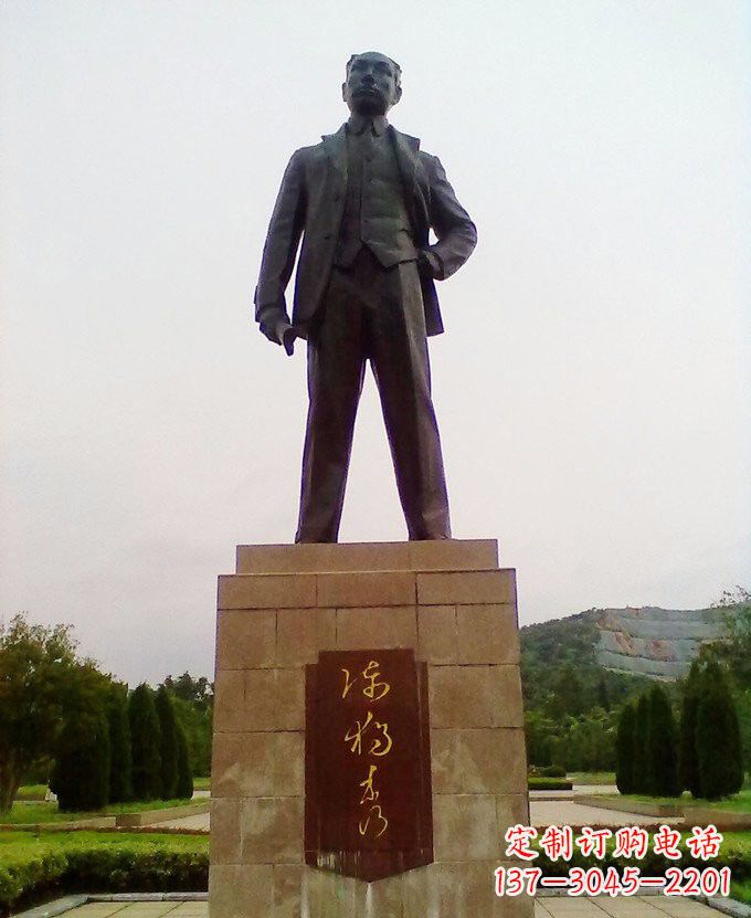 金华铜雕近代名人陈独秀