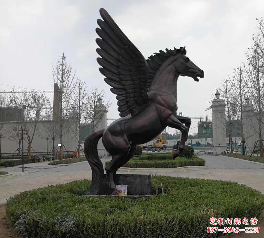 金华铜雕景观飞马