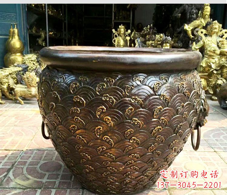 金华铜雕景观花盆