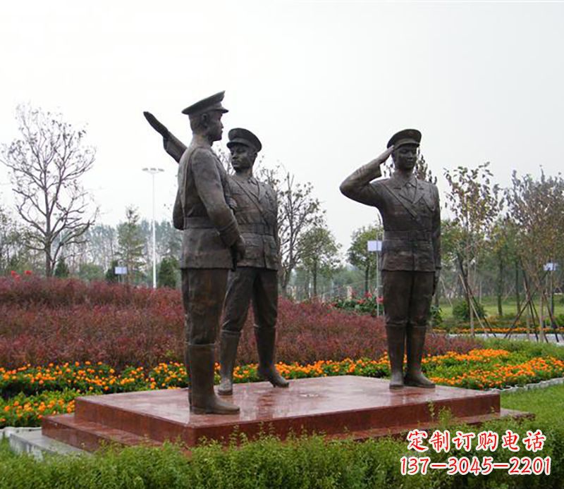 金华铜雕警察铜雕