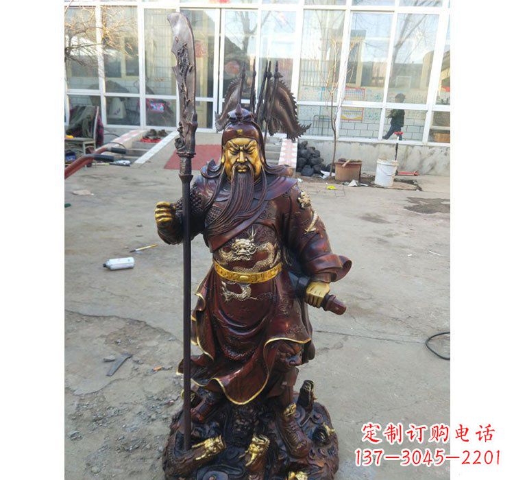 金华铜雕九龙关公
