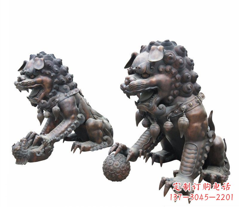 金华铜雕酒店镇宅招财麒麟雕塑