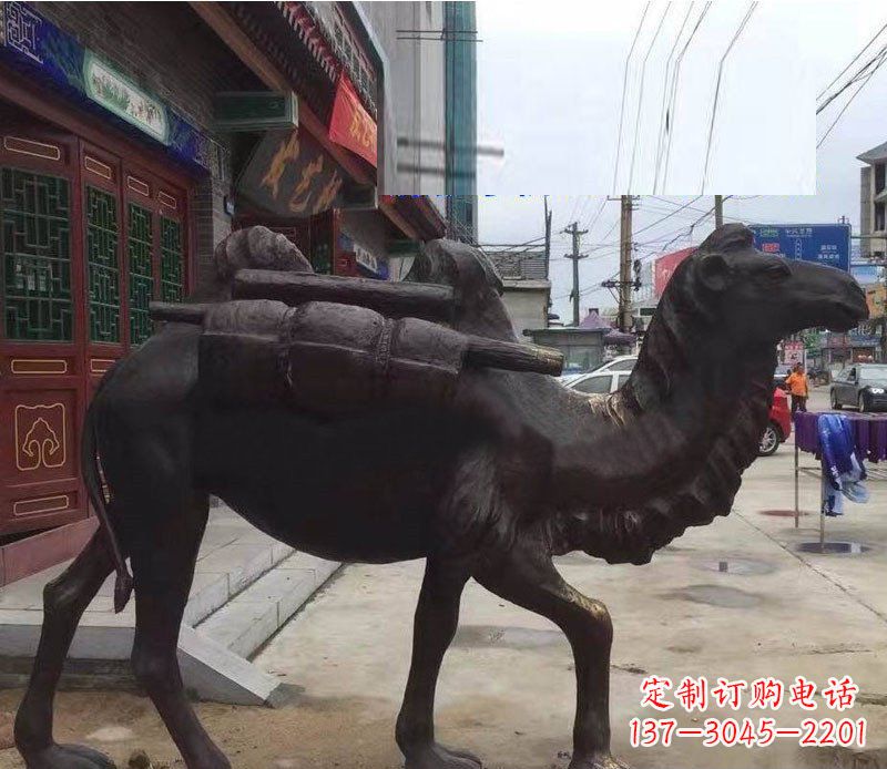 金华铜雕骆驼公园动物雕塑