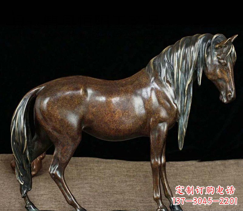 金华铜雕马公园动物摆件