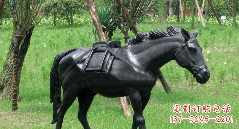 金华铜雕马公园动物雕塑 (2)