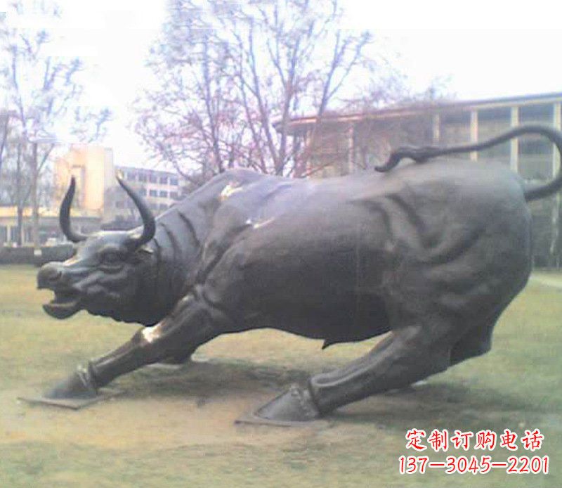 金华铜雕牛广场动物景观摆件 (2)