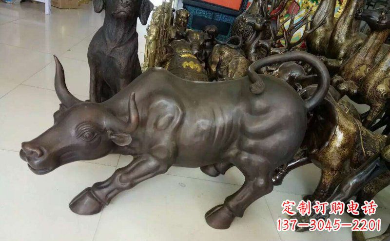 金华铜雕牛广场动物景观摆件 (5)