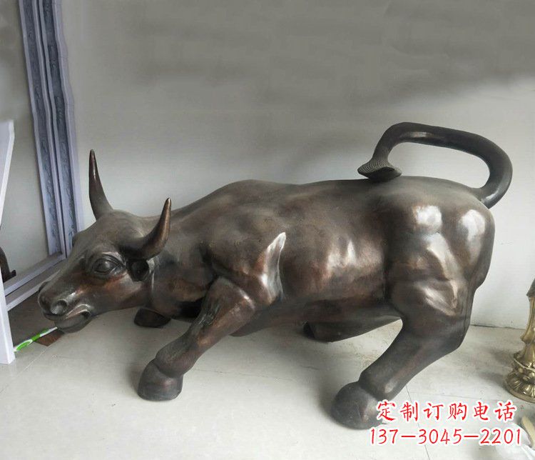 金华铜雕牛广场动物景观摆件