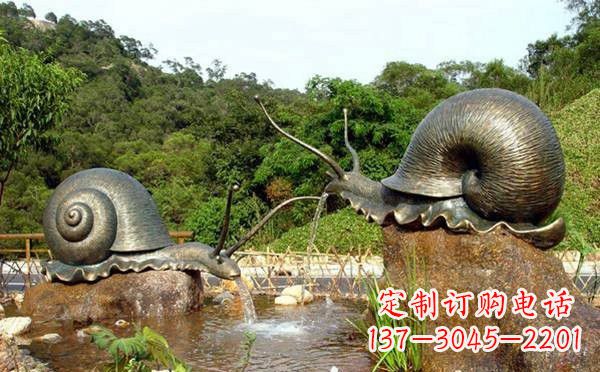 金华铜雕喷水蜗牛