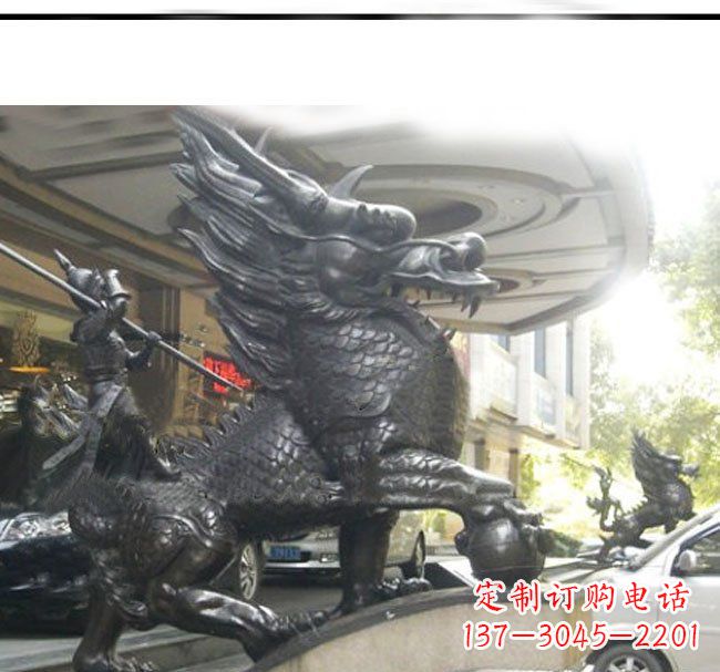 金华铜雕麒麟公司门口神兽雕塑