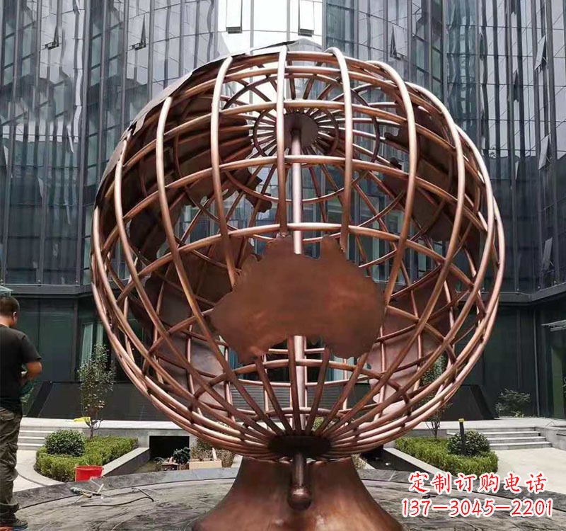 金华铜雕企业地球仪