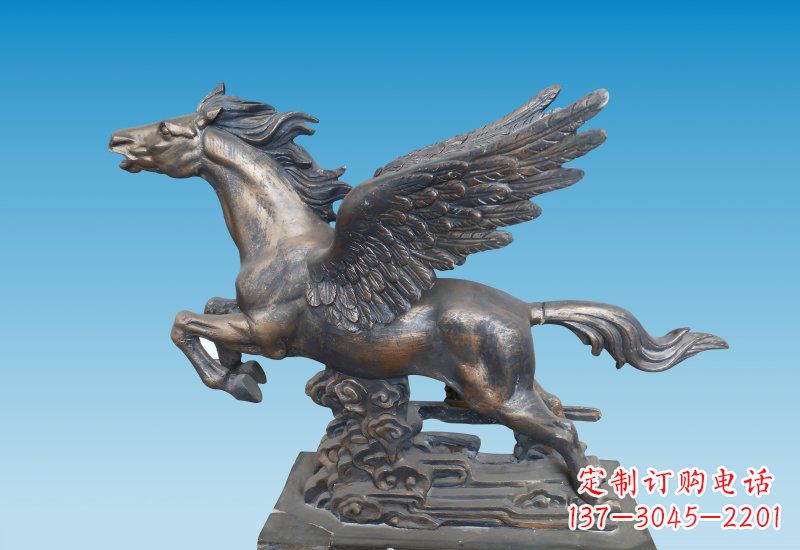 金华铜雕企业飞马