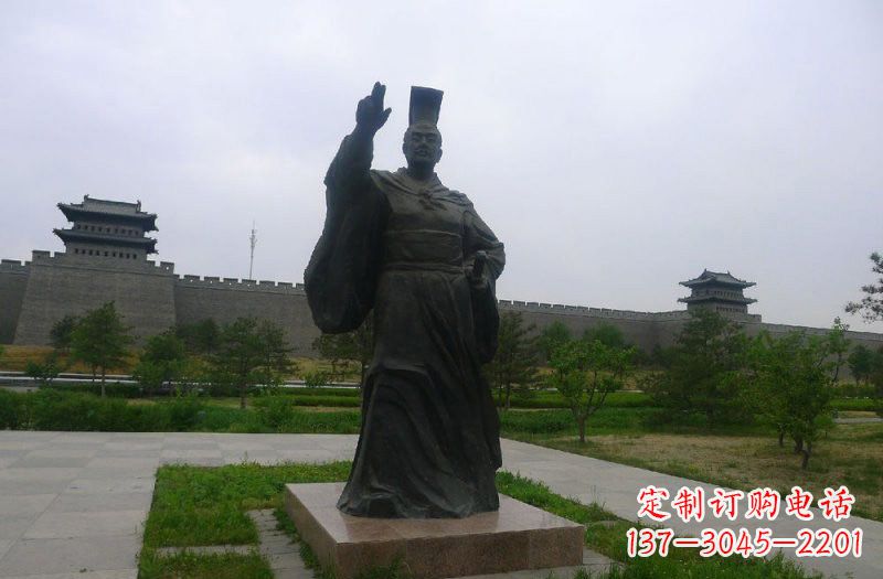 金华铜雕秦始皇古代名人雕塑