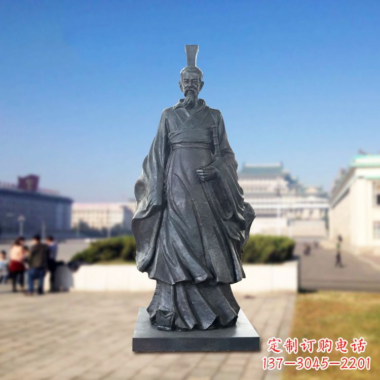 金华铜雕屈原塑像