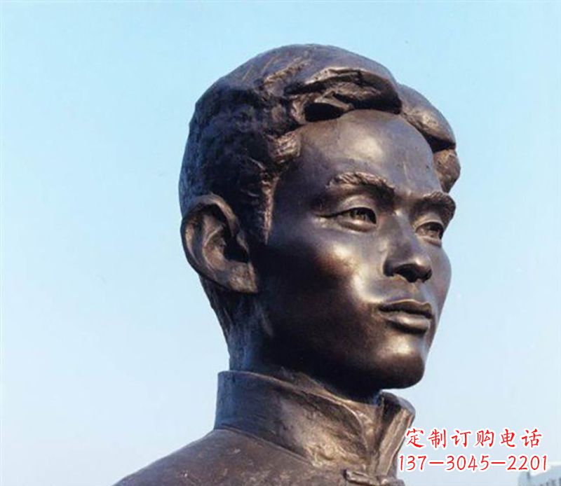 金华铜雕人物头像