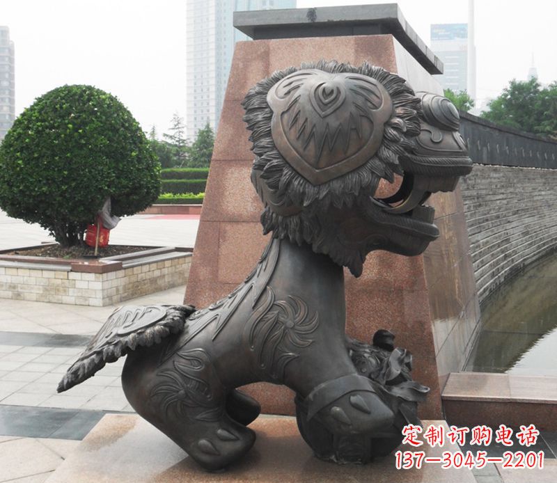 金华铜雕狮子