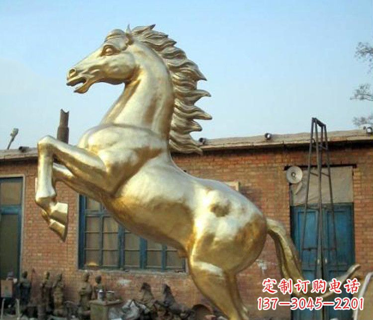 金华铜雕室商场招财动物马雕塑