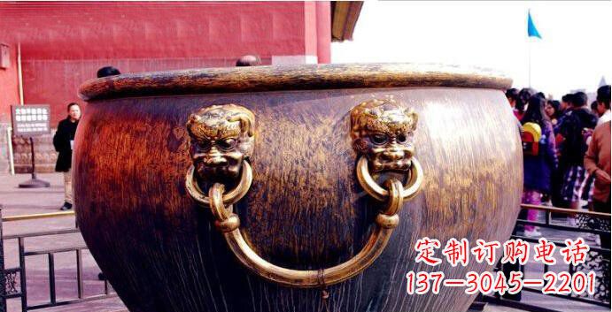 金华铜雕水缸寺庙景观雕塑