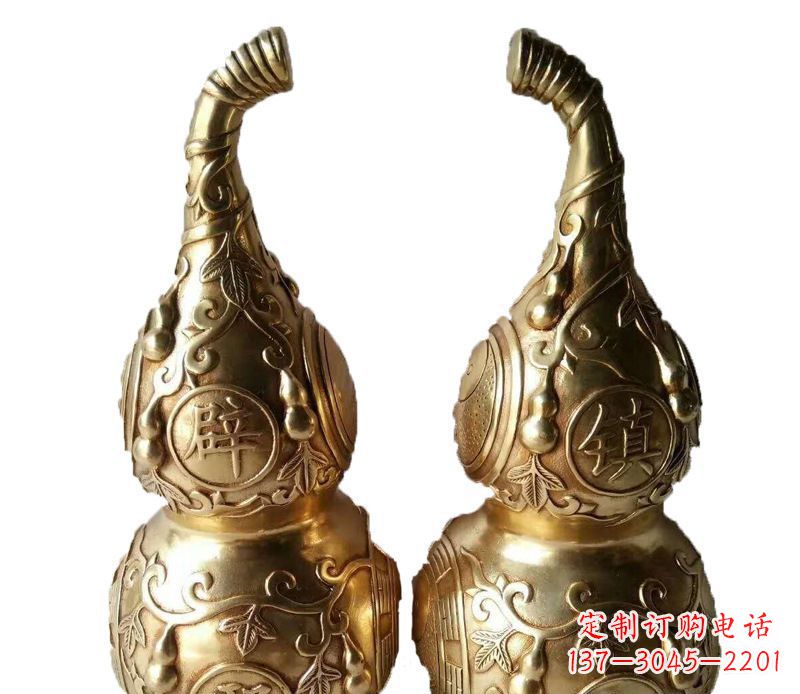 金华铜雕寺庙平安葫芦雕塑