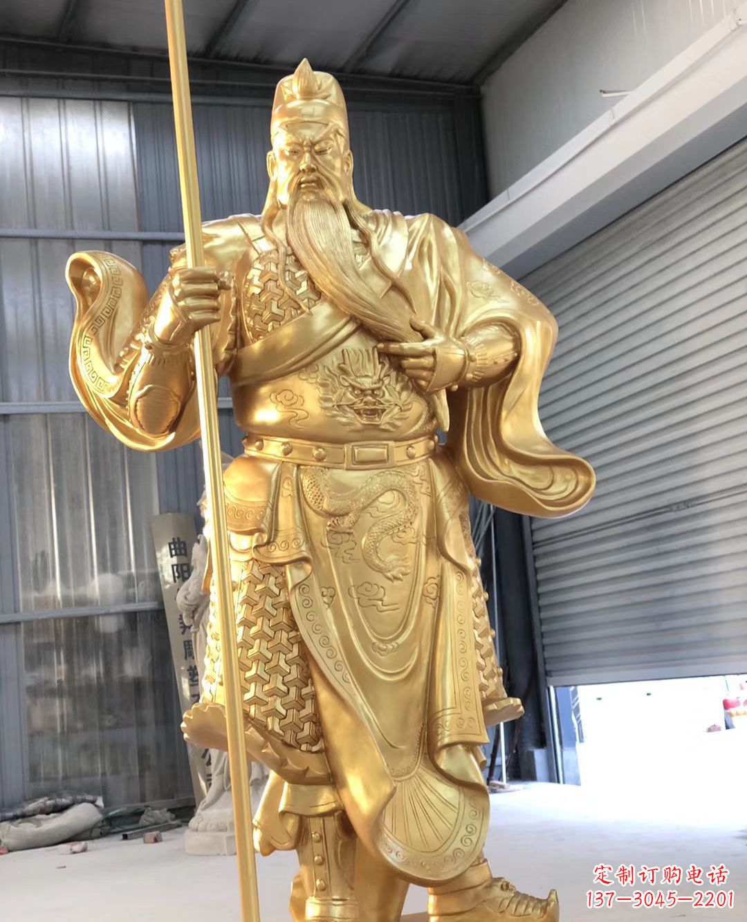 金华铜雕武财神雕塑