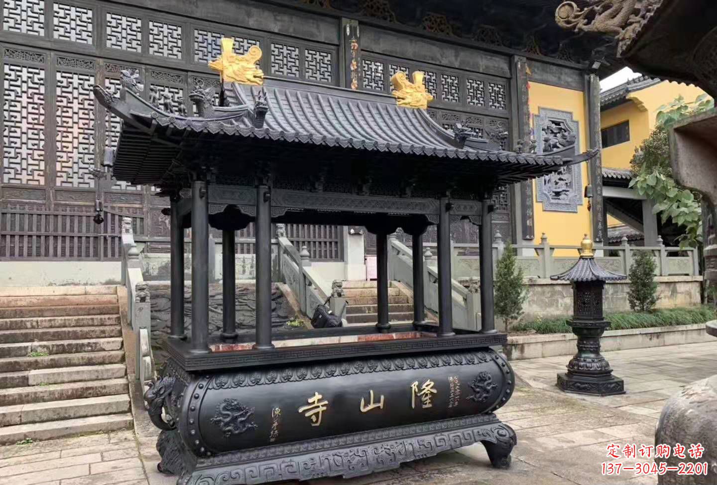 金华铜雕香炉寺庙景观户外摆件