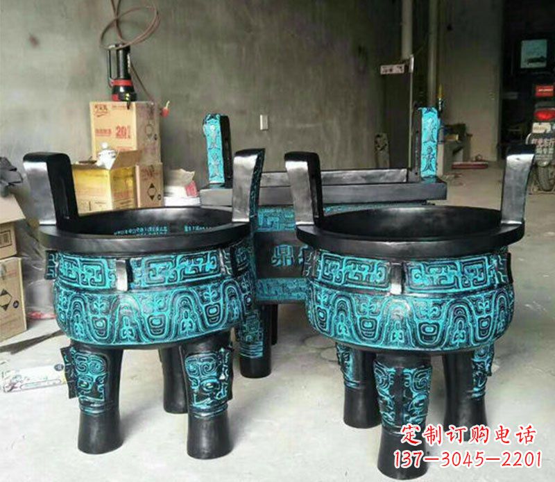 金华铜雕香炉寺庙香炉雕塑