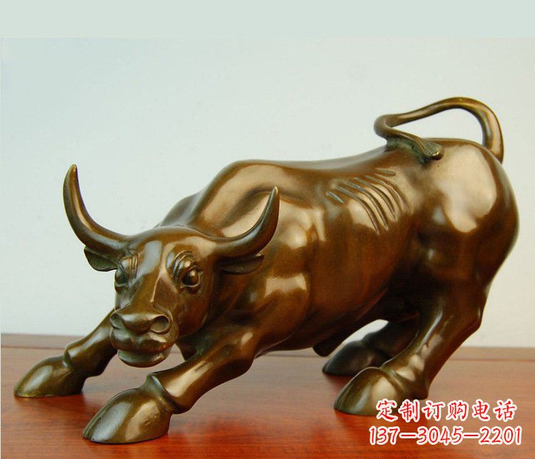 金华铜雕小区动物牛摆件