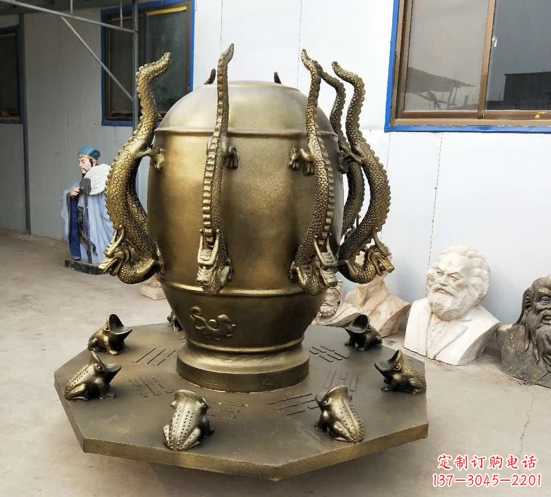 金华铜雕校园景观地动仪