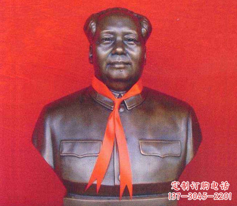 金华铜雕校园红领巾主席雕塑摆件