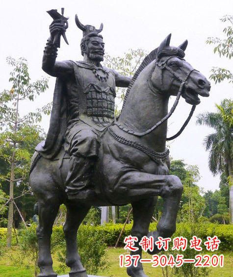 金华铜雕炎帝骑马